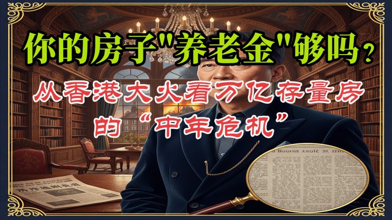 你的房子“养老金”够吗？从香港大火看万亿存量房的“中年危机”