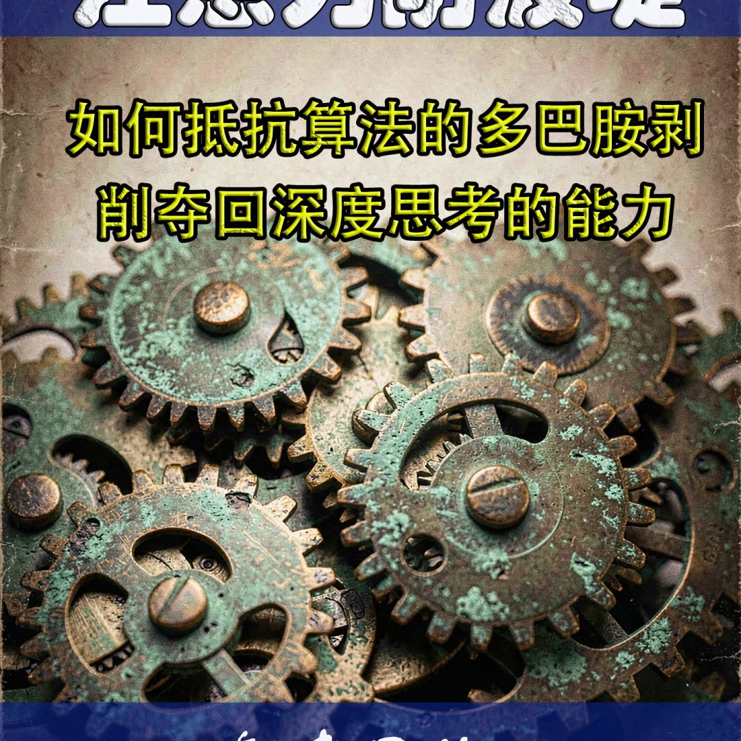 注意力防波堤:如何抵抗算法的多巴胺剥削,夺回深度思考的能力