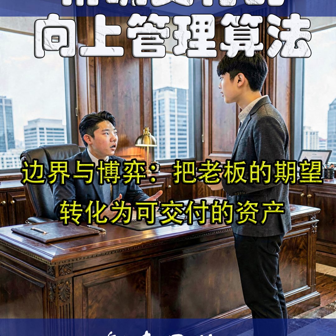 精确交付的向上管理算法 边界与博弈:把老板的期望转化为可交付的资产